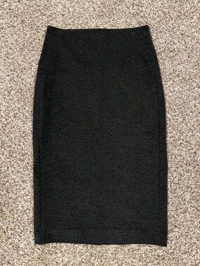 Vince Camuto Classic Charcoal Gray Pencil Skirt - Sleek Women's Office Skirt